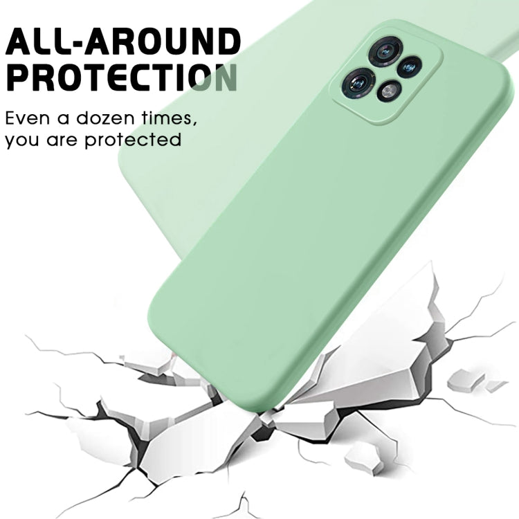 For Motorola Edge 40 Pro/Edge+ 2023/X40 Solid Color Liquid Silicone Dropproof Full Coverage Phone Case(Green) by buy2fix