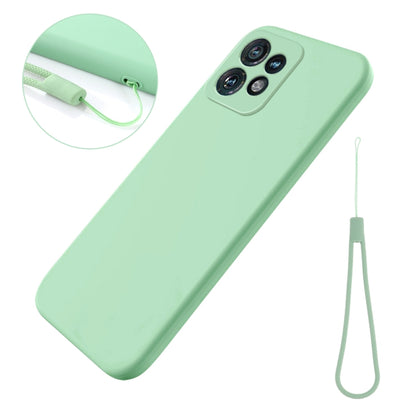 For Motorola Edge 40 Pro/Edge+ 2023/X40 Solid Color Liquid Silicone Dropproof Full Coverage Phone Case(Green) by buy2fix