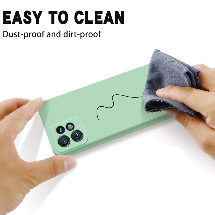 For Motorola Edge 40 Pro/Edge+ 2023/X40 Solid Color Liquid Silicone Dropproof Full Coverage Phone Case(Green) by buy2fix