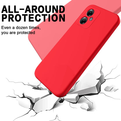 For Motorola Moto G54 Power Solid Color Liquid Silicone Dropproof Full Coverage Phone Case(Red) by buy2fix
