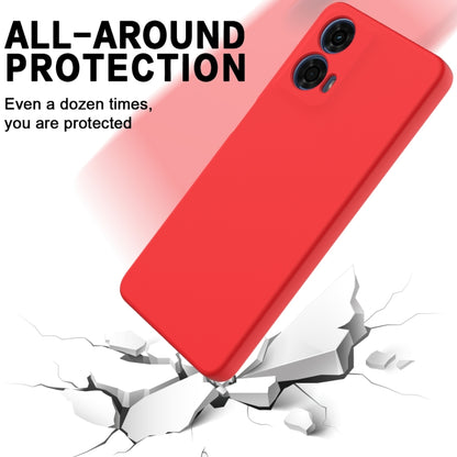 For Motorola Moto G04 / G24 Solid Color Liquid Silicone Dropproof Full Coverage Phone Case(Red) by buy2fix