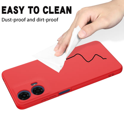For Motorola Moto G04 / G24 Solid Color Liquid Silicone Dropproof Full Coverage Phone Case(Red) by buy2fix