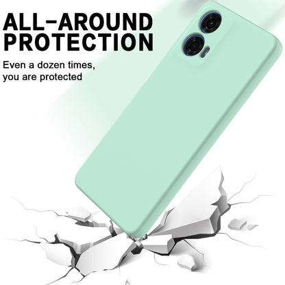 For Motorola Moto G04 / G24 Solid Color Liquid Silicone Dropproof Full Coverage Phone Case(Green) by buy2fix