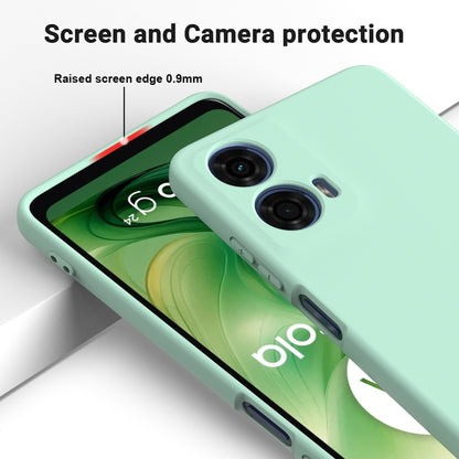For Motorola Moto G24 Power Solid Color Liquid Silicone Dropproof Full Coverage Phone Case(Green) by buy2fix