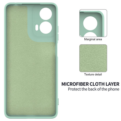 For Motorola Moto G24 Power Solid Color Liquid Silicone Dropproof Full Coverage Phone Case(Green) by buy2fix
