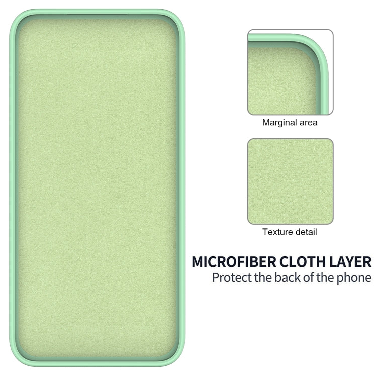For Motorola Edge 50 Pro Solid Color Liquid Silicone Dropproof Full Coverage Phone Case(Green) by buy2fix