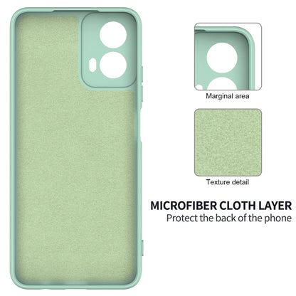 For Motorola Moto G Power 2024 Solid Color Liquid Silicone Dropproof Full Coverage Phone Case(Green) by buy2fix
