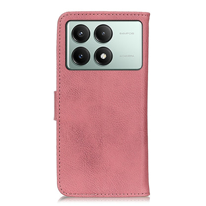 For Xiaomi Poco X6 Pro 5G/Redmi K70E KHAZNEH Cowhide Texture Flip Leather Phone Case(Pink) - Xiaomi Cases by buy2fix | Online Shopping UK | buy2fix