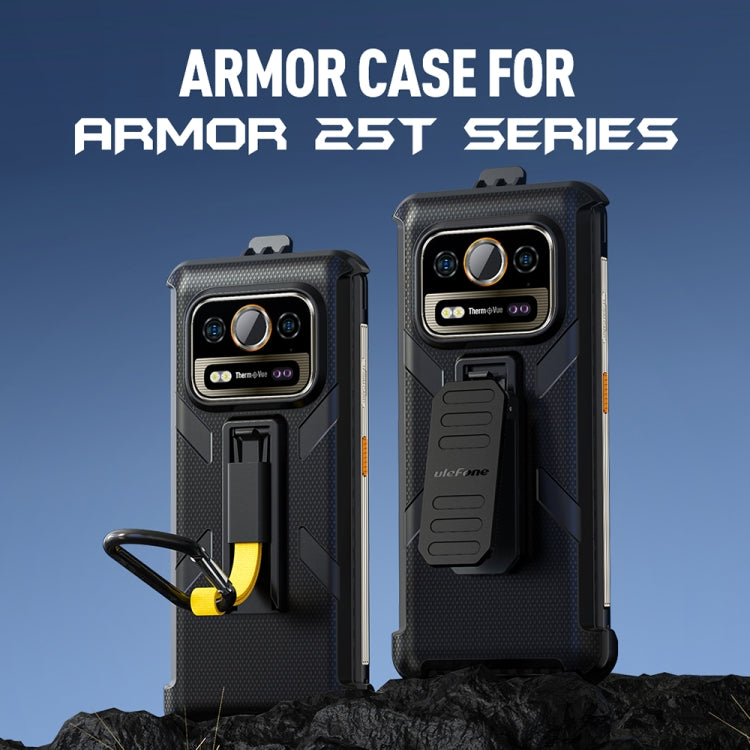For Ulefone Armor 25T /  25T Pro Ulefone Back Clip Phone Case with Carabiner(Black) - Ulefone Cases by Ulefone | Online Shopping UK | buy2fix