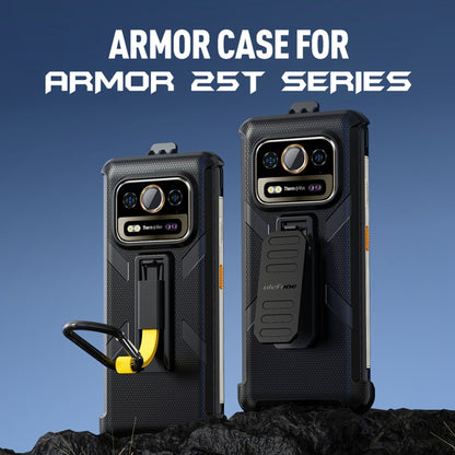 For Ulefone Armor 25T /  25T Pro Ulefone Back Clip Phone Case with Carabiner(Black) - Ulefone Cases by Ulefone | Online Shopping UK | buy2fix