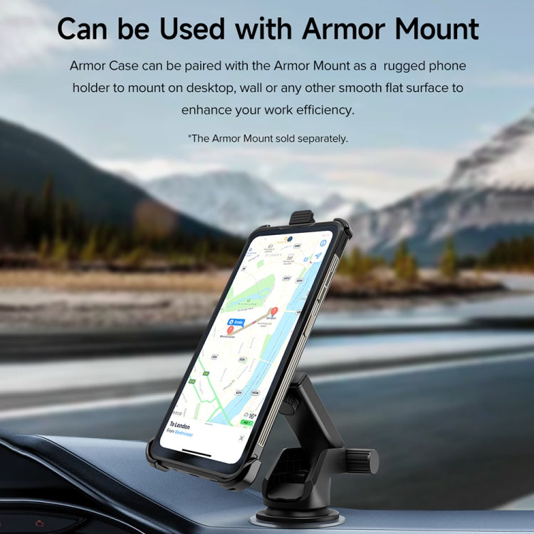 For Ulefone Armor 25T /  25T Pro Ulefone Back Clip Phone Case with Carabiner(Black) - Ulefone Cases by Ulefone | Online Shopping UK | buy2fix