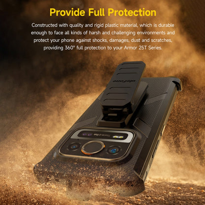For Ulefone Armor 25T /  25T Pro Ulefone Back Clip Phone Case with Carabiner(Black) - Ulefone Cases by Ulefone | Online Shopping UK | buy2fix