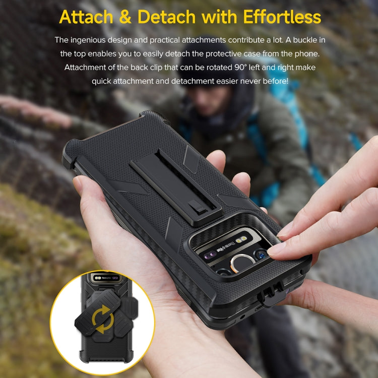 For Ulefone Armor 25T /  25T Pro Ulefone Back Clip Phone Case with Carabiner(Black) - Ulefone Cases by Ulefone | Online Shopping UK | buy2fix