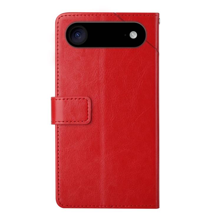 For iPhone Air HT01 Y-shaped Pattern Flip Leather Phone Case(Red) - iPhone Air Cases by buy2fix | Online Shopping UK | buy2fix