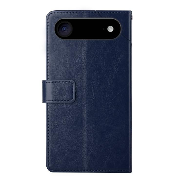 For iPhone Air HT01 Y-shaped Pattern Flip Leather Phone Case(Blue) - iPhone Air Cases by buy2fix | Online Shopping UK | buy2fix