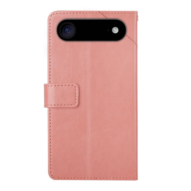 For iPhone Air HT01 Y-shaped Pattern Flip Leather Phone Case(Pink) - iPhone Air Cases by buy2fix | Online Shopping UK | buy2fix