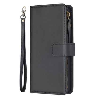 For Google Pixel 8 9 Card Slots Zipper Wallet Leather Flip Phone Case(Black) by buy2fix