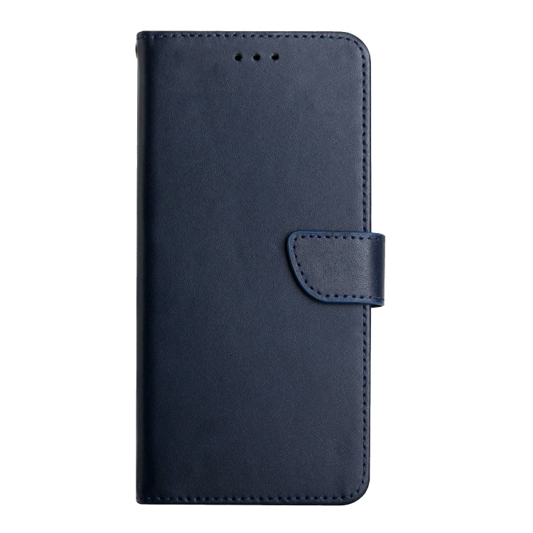 For iPhone 15 Plus Genuine Leather Fingerprint-proof Flip Phone Case(Blue) - iPhone 15 Plus Cases by buy2fix | Online Shopping UK | buy2fix