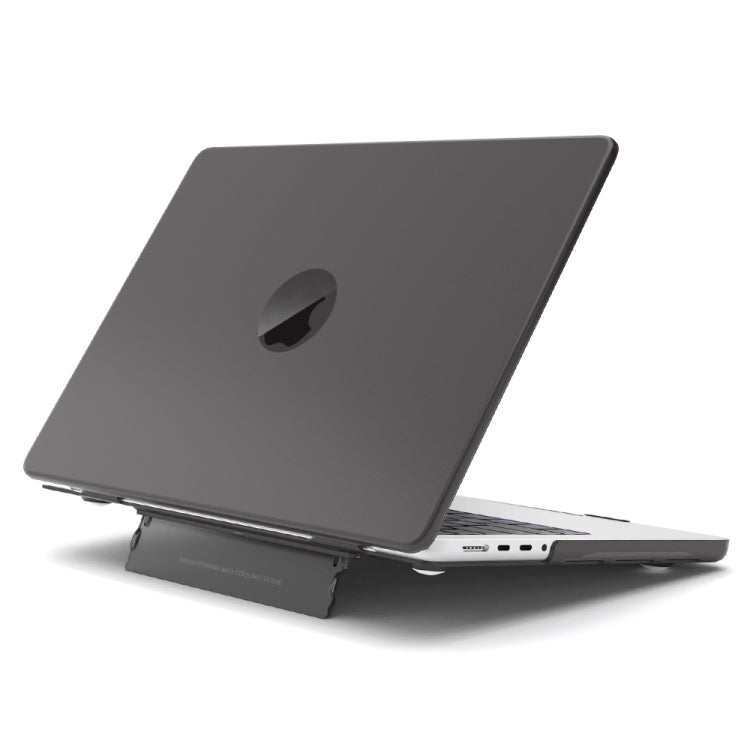 For MacBook Air 13.6 A3113 / M4 A3240 Frosted Translucent Laptop Protective Case(Black) - MacBook Air Cases by buy2fix | Online Shopping UK | buy2fix