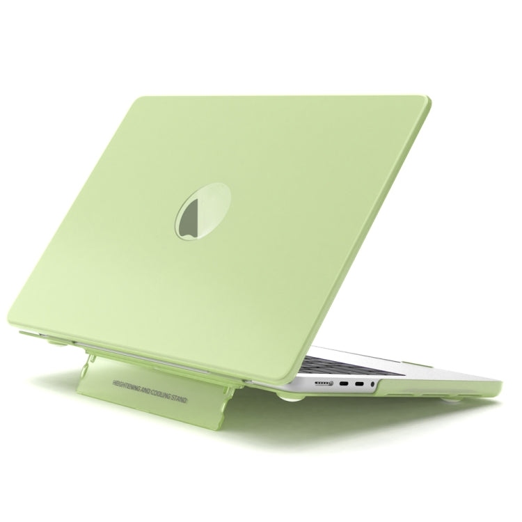 For MacBook Pro 16 inch A2141 Frosted Translucent Laptop Protective Case(Morandi Green) by buy2fix