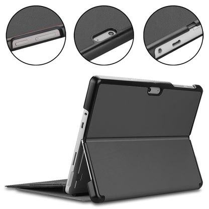 For Microsoft Surface Go 2 / Surface Go Voltage Elastic Texture Horizontal Flip Leather Case with Holder(Grey) by buy2fix