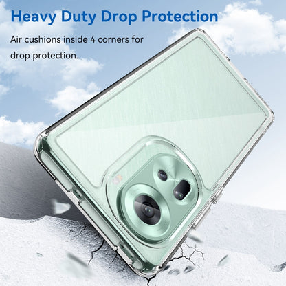 For OPPO Reno11 Global Colorful Series Acrylic Hybrid TPU Phone Case(Transparent) - OPPO Cases by buy2fix | Online Shopping UK | buy2fix