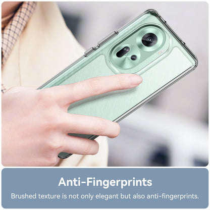 For OPPO Reno11 Global Colorful Series Acrylic Hybrid TPU Phone Case(Transparent) - OPPO Cases by buy2fix | Online Shopping UK | buy2fix