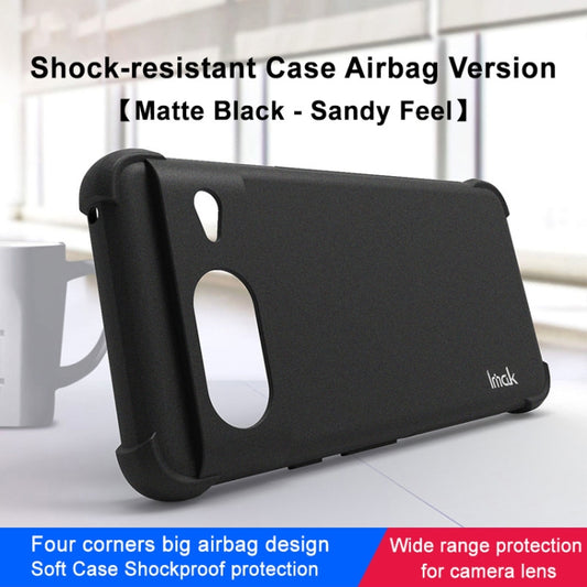 For Google Pixel 8 imak All-inclusive Shockproof Airbag TPU Case(Matte Black) - Google Cases by imak | Online Shopping UK | buy2fix