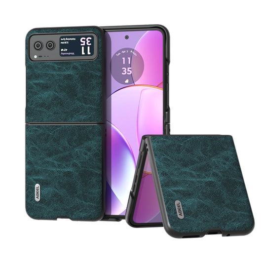 For Motorola Razr 40 ABEEL Dream Litchi Texture PU Phone Case(Blue) - Motorola Cases by buy2fix | Online Shopping UK | buy2fix