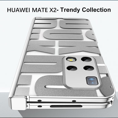 For Huawei Mate X2 Integrated Electroplating Folding Phone Case with Hinge(Rose Gold) - Huawei Cases by buy2fix | Online Shopping UK | buy2fix