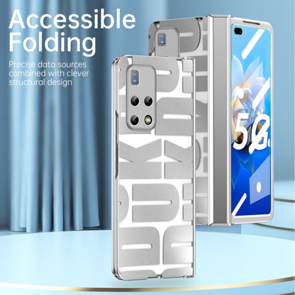 For Huawei Mate X2 Integrated Electroplating Folding Phone Case with Hinge(Rose Gold) - Huawei Cases by buy2fix | Online Shopping UK | buy2fix