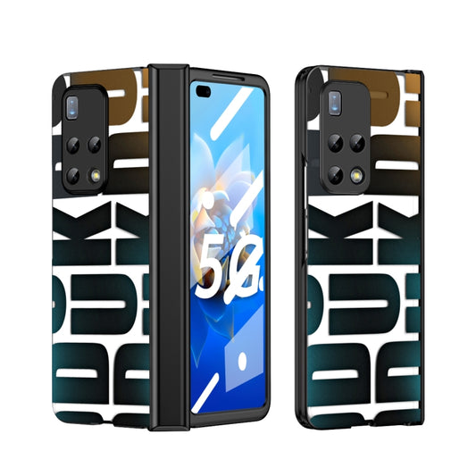 For Huawei Mate X2 Integrated Electroplating Folding Phone Case with Hinge(Black) - Huawei Cases by buy2fix | Online Shopping UK | buy2fix