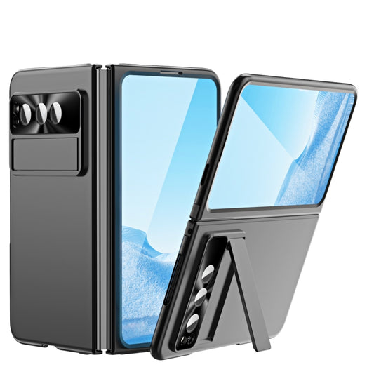 For Google Pixel Fold Integrated Electroplating PC Folding Phone Case(Black) by buy2fix