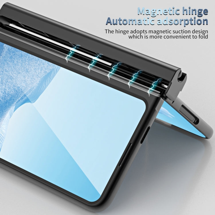 For Google Pixel Fold Integrated Electroplating PC Folding Phone Case(Black) by buy2fix