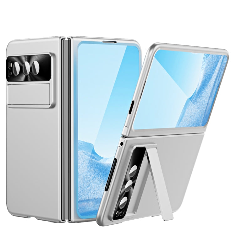 For Google Pixel Fold Integrated Electroplating PC Folding Phone Case(Silver) by buy2fix