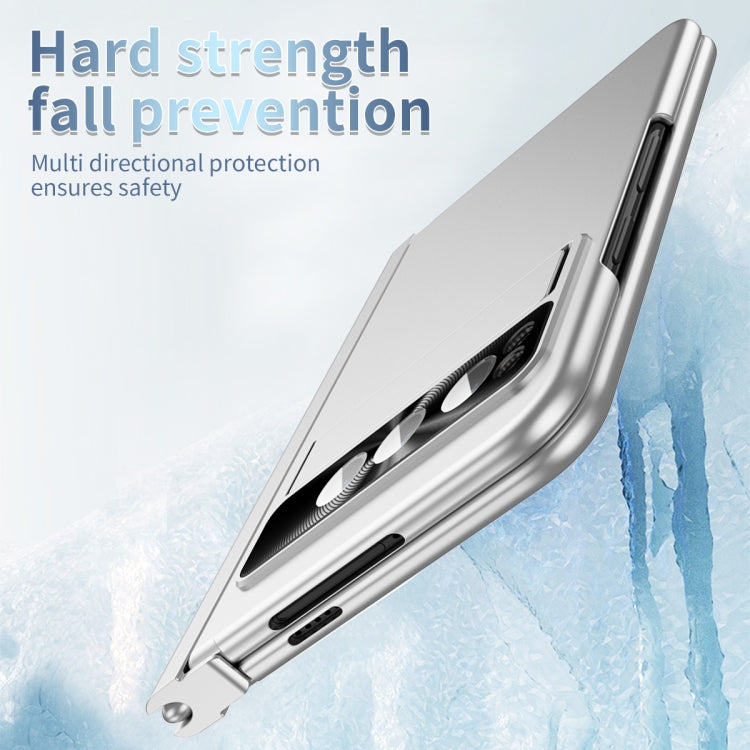 For Google Pixel Fold Integrated Electroplating PC Folding Phone Case(Silver) by buy2fix