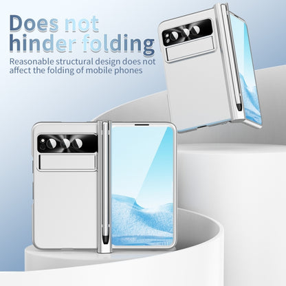 For Google Pixel Fold Integrated Electroplating PC Folding Phone Case(Silver) by buy2fix