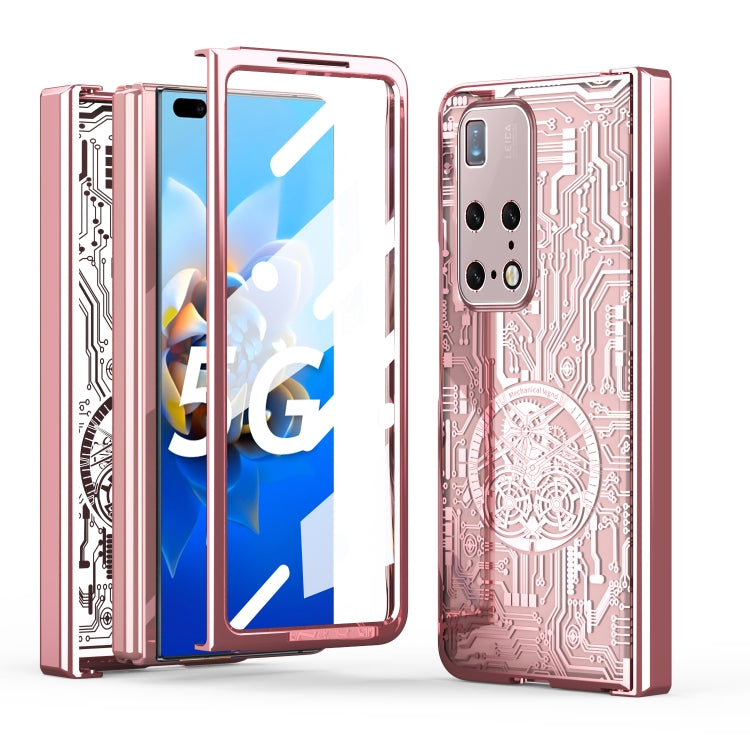 For Huawei Mate X2 Mechanical Legend Integrated Electroplating All-inclusive Phone Case(Rose Gold) - Huawei Cases by buy2fix | Online Shopping UK | buy2fix