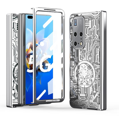 For Huawei Mate X2 Mechanical Legend Integrated Electroplating All-inclusive Phone Case(Silver) - Huawei Cases by buy2fix | Online Shopping UK | buy2fix
