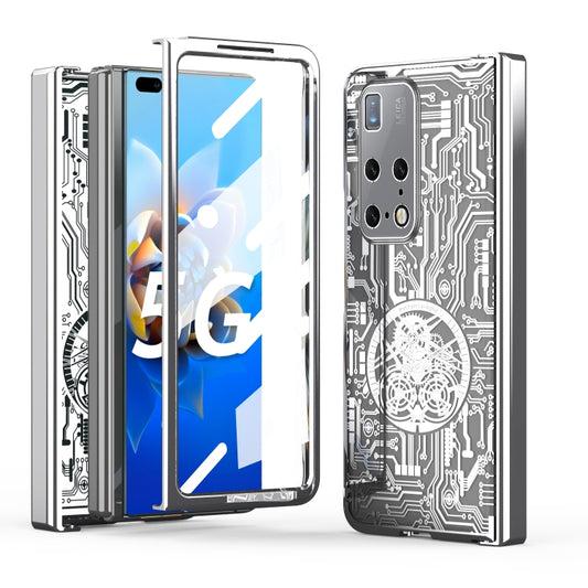 For Huawei Mate X2 Mechanical Legend Integrated Electroplating All-inclusive Phone Case(Silver) - Huawei Cases by buy2fix | Online Shopping UK | buy2fix