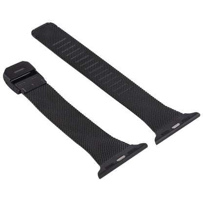 For Apple Watch Series 9&8&7 41mm / SE 3&SE 2&6&SE&5&4 40mm / 3&2&1 38mm Milanese Stainless Steel Watch Band(Black) by buy2fix