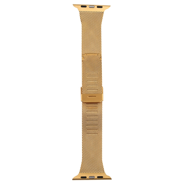 For Apple Watch Series 9&8&7 41mm / SE 3&SE 2&6&SE&5&4 40mm / 3&2&1 38mm Milanese Stainless Steel Watch Band(Gold) by buy2fix