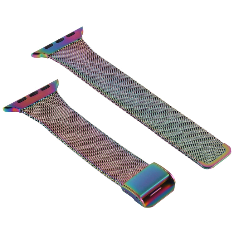 For Apple Watch Series 7 41mm / 6 & SE & 5 & 4 40mm / 3 & 2 & 1 38mm Milanese Stainless Steel Watch Band(Colour) by buy2fix