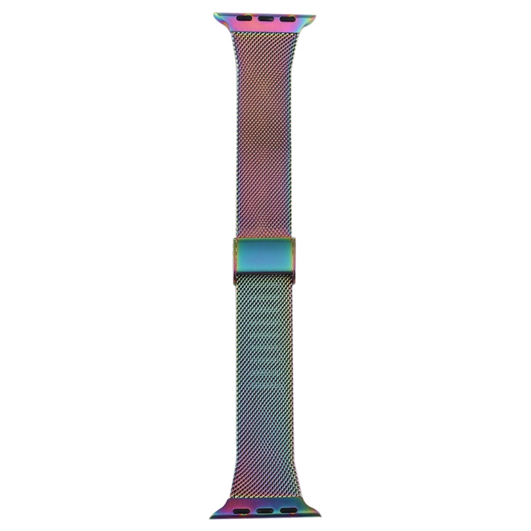 For Apple Watch Series 7 41mm / 6 & SE & 5 & 4 40mm / 3 & 2 & 1 38mm Milanese Stainless Steel Watch Band(Colour) by buy2fix