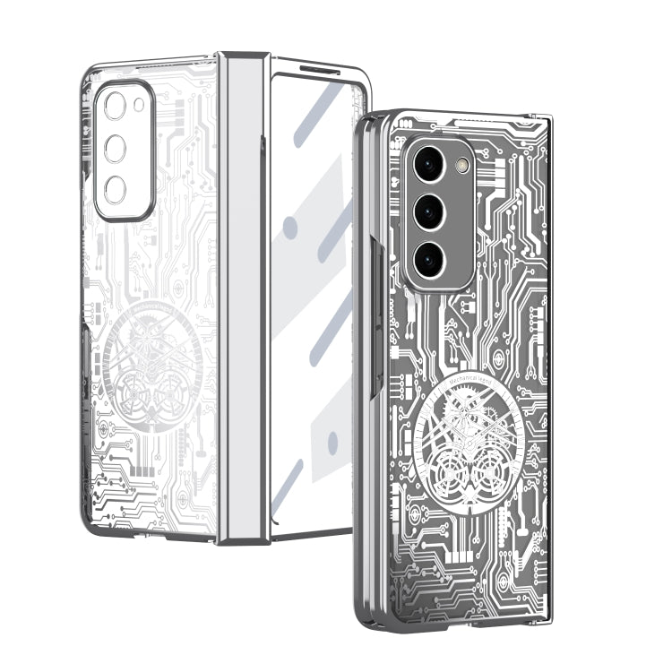 For Samsung Galaxy Z Fold2 5G Mechanical Legend Integrated Electroplating All-inclusive Phone Case(Silver) - Galaxy Phone Cases by buy2fix | Online Shopping UK | buy2fix