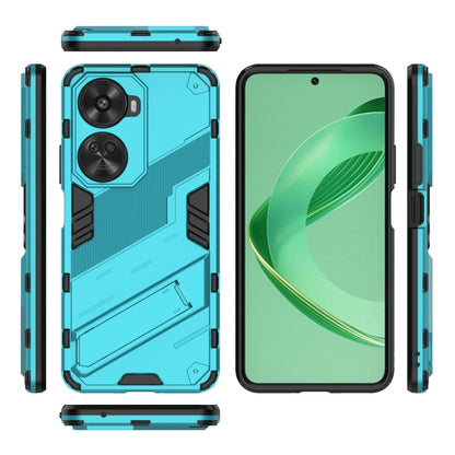 For Huawei nova 11 SE Punk Armor 2 in 1 PC + TPU Phone Case with Holder(Blue) - Huawei Cases by buy2fix | Online Shopping UK | buy2fix