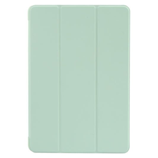 For Huawei MatePad SE 11 GEBEI 3-folding Holder Shockproof Flip Leather Tablet Case(Green) - Huawei by GEBEI | Online Shopping UK | buy2fix