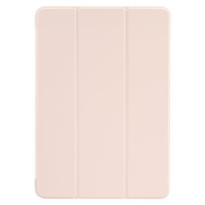 For Huawei MatePad SE 11 GEBEI 3-folding Holder Shockproof Flip Leather Tablet Case(Pink) - Huawei by GEBEI | Online Shopping UK | buy2fix