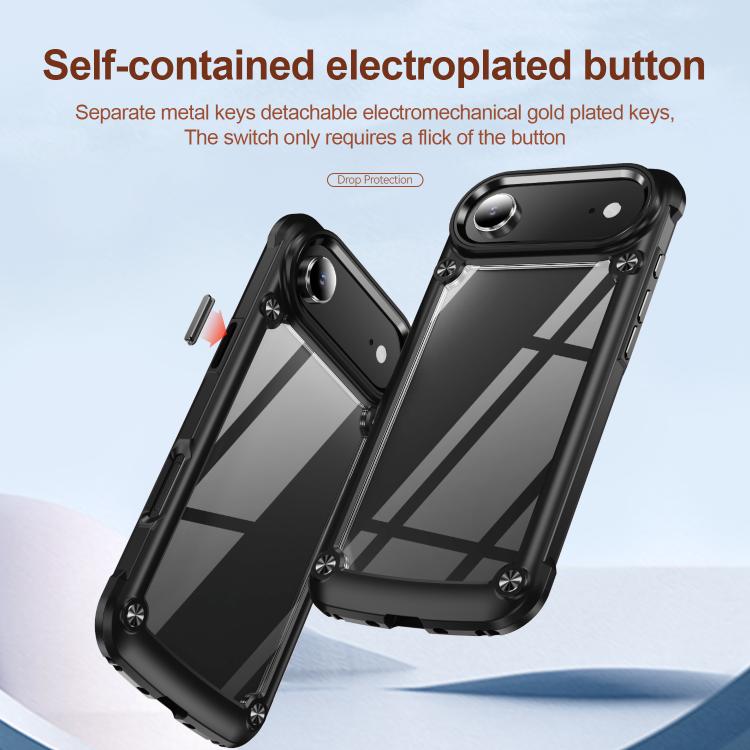 For iPhone Air TPU + PC Lens Protection Phone Case(Black) - iPhone Air Cases by buy2fix | Online Shopping UK | buy2fix
