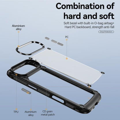 For iPhone Air TPU + PC Lens Protection Phone Case(Black) - iPhone Air Cases by buy2fix | Online Shopping UK | buy2fix